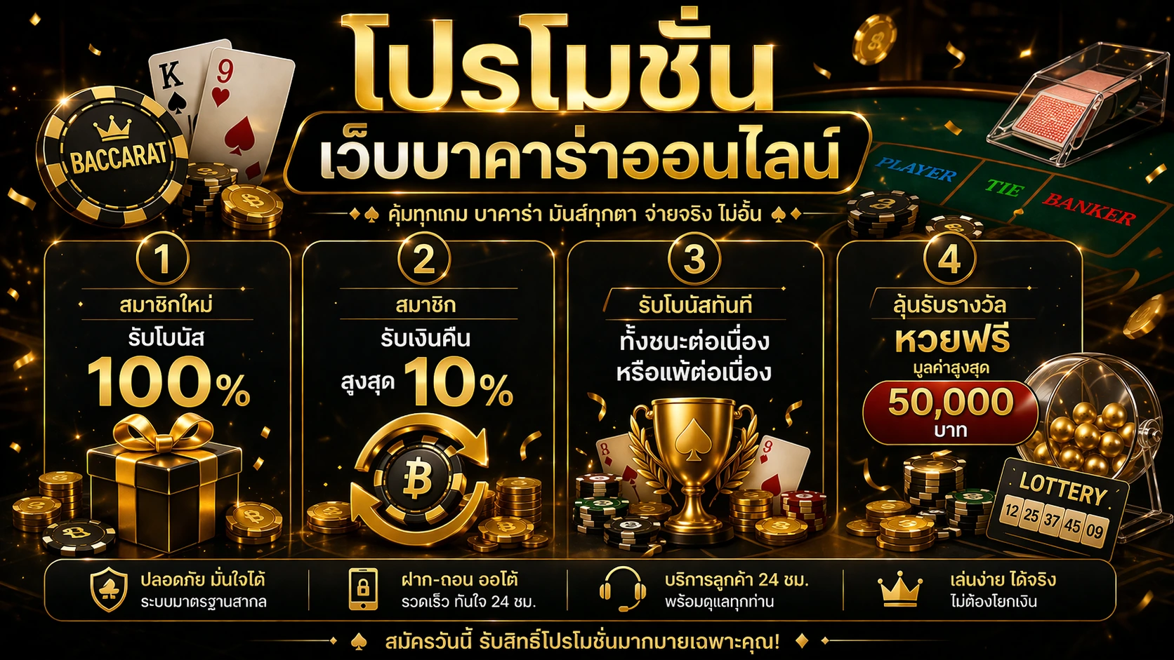 โปรโมชั่น Casino24hr โปรโมชั่นบาคาร่าออนไลน์